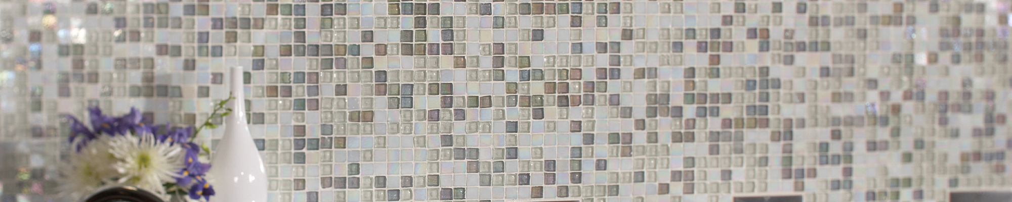 glass tile backsplash