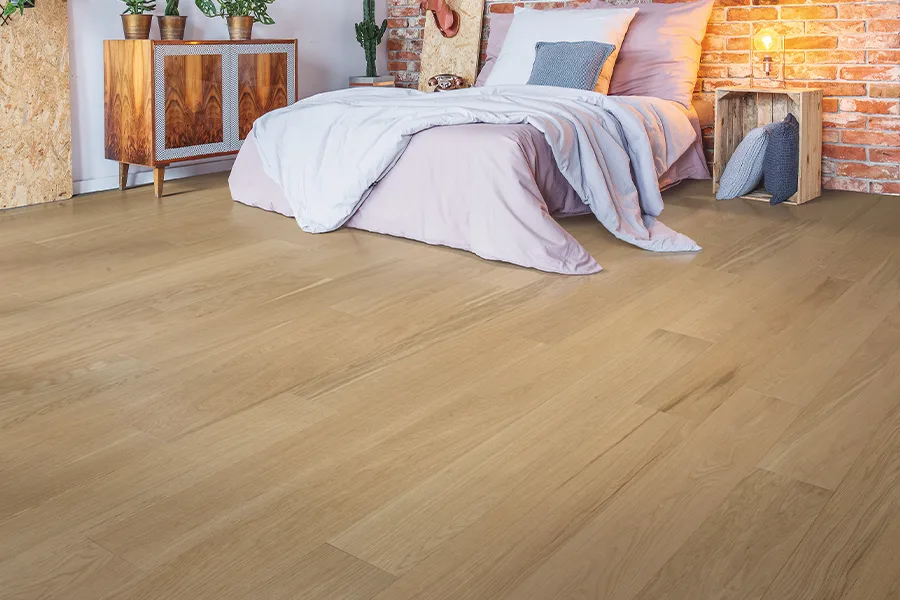 hardwood floor in room